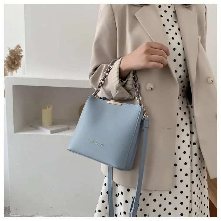 Hot Sale Flap Sling Shoulder Bags for Women Solid Color Crossbody Messenger Bag Purse Female Leather Handbag Pocket Shoulder Bag