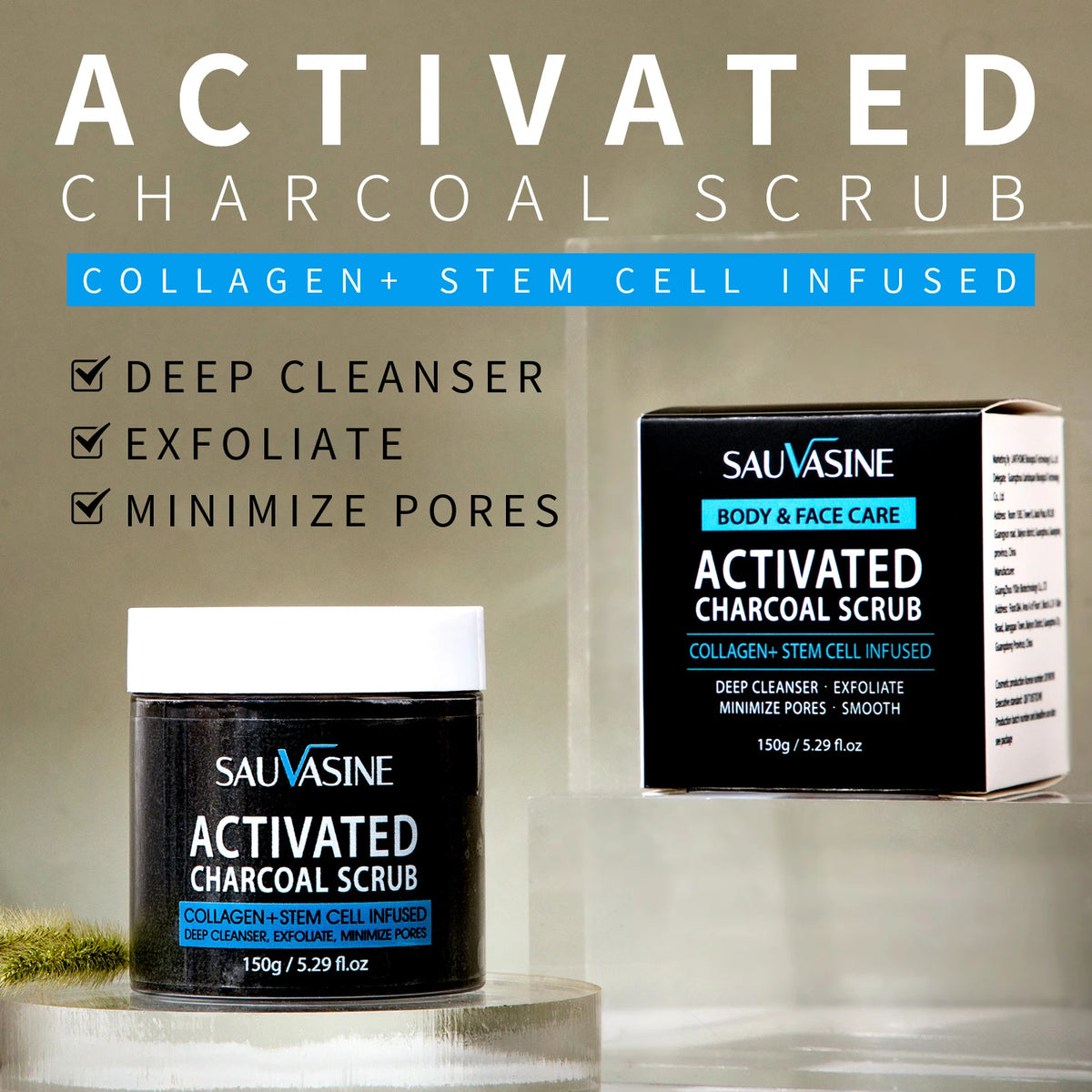 Activated Charcoal Body Scrubs Exfoliating and Whitening Cream Deeply Cleanses Nourishes Skin La Roche Posay мочалка для тела