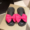 Cute Women's Summer Slippers Girls Outdoor Anti-slip Slides Adults Indoor Waterproof Sandals Couples Sweet Bow Tie Flip Flops