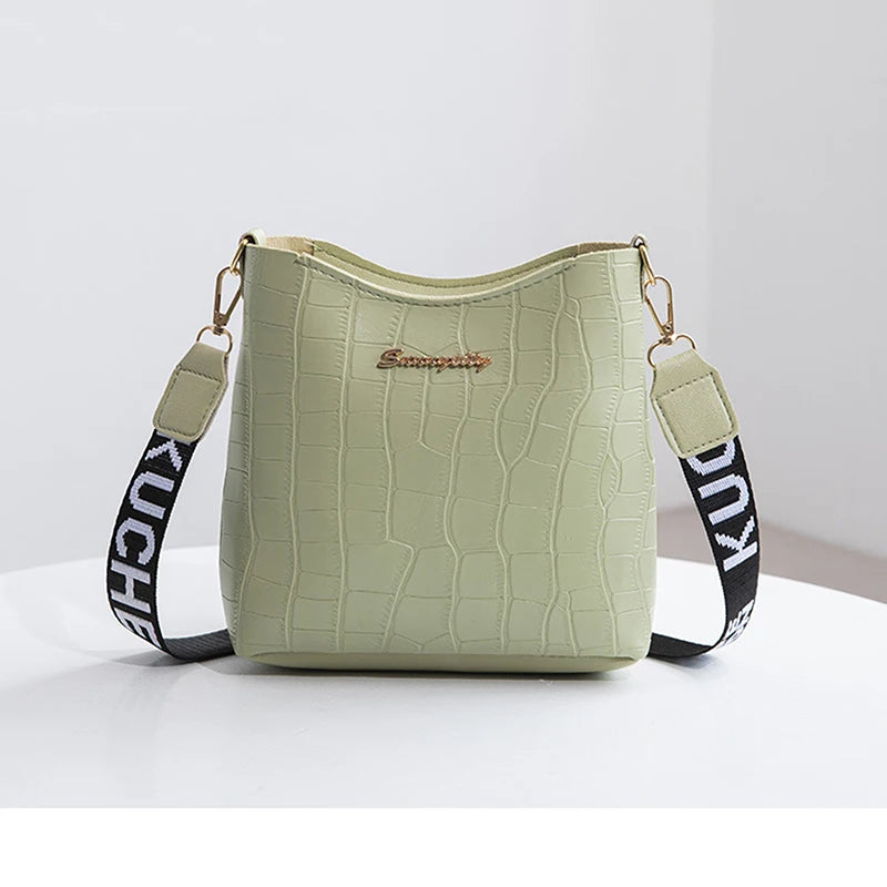 Women Messenger Bags Crocodile Pu Leather Female Crossbody Shoulder Hand Bags For Women Ladies Handbags