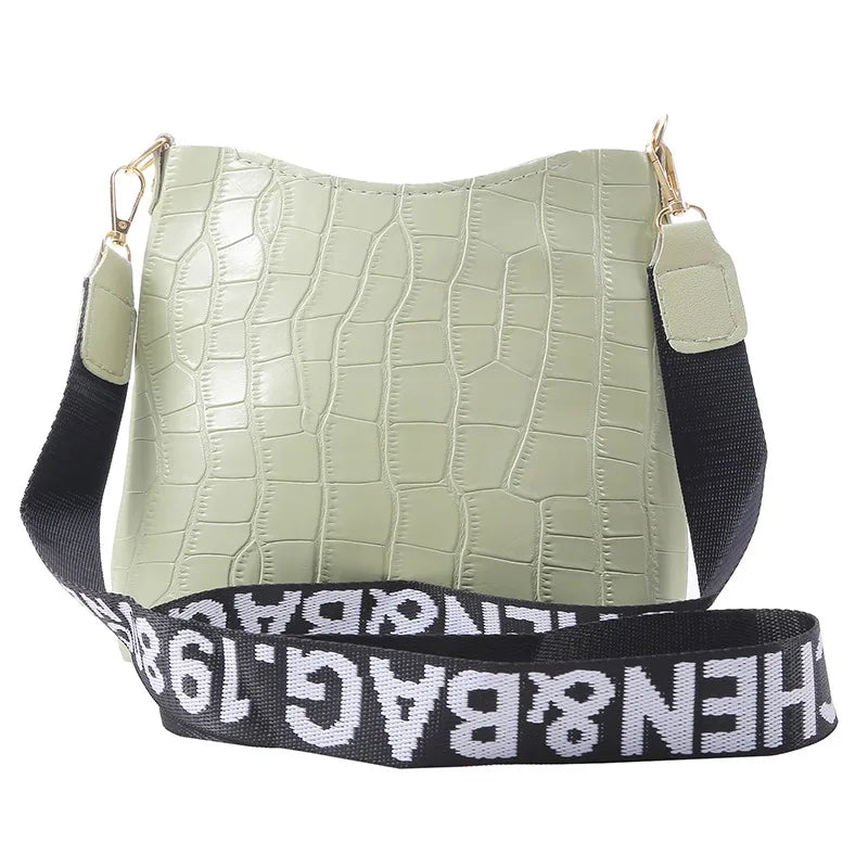 Women Messenger Bags Crocodile Pu Leather Female Crossbody Shoulder Hand Bags For Women Ladies Handbags