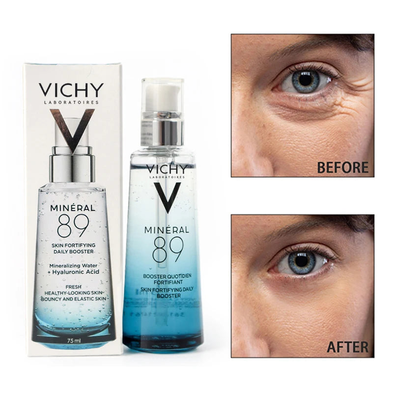 Vichy Mineral 89 Hyaluronic Acid Facial Essence Moisturizing Serum Suitable for Sensitive and Dry Skin New