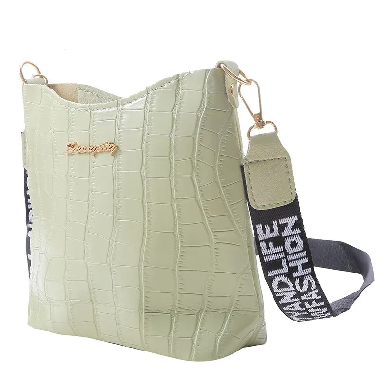 Women Messenger Bags Crocodile Pu Leather Female Crossbody Shoulder Hand Bags For Women Ladies Handbags