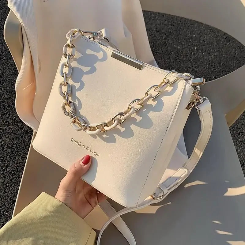 Hot Sale Flap Sling Shoulder Bags for Women Solid Color Crossbody Messenger Bag Purse Female Leather Handbag Pocket Shoulder Bag