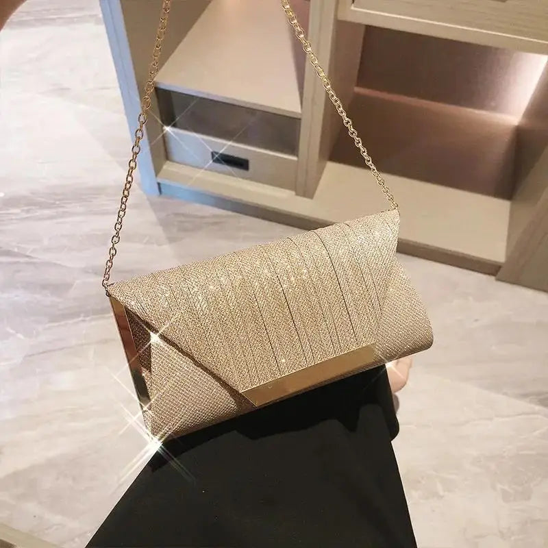 Popular Women Exquisite Evening Bag Party Banquet Glitter Purse Lady Elegant Wedding Clutches Handbag Female