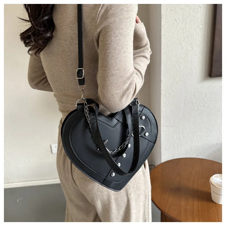 Korean Cute Niche Design Foreign Gas Crossbody Bag Handbag Winter New Trend Love Shoulder Bag One Shoulder Diagonal Shoulder Bag