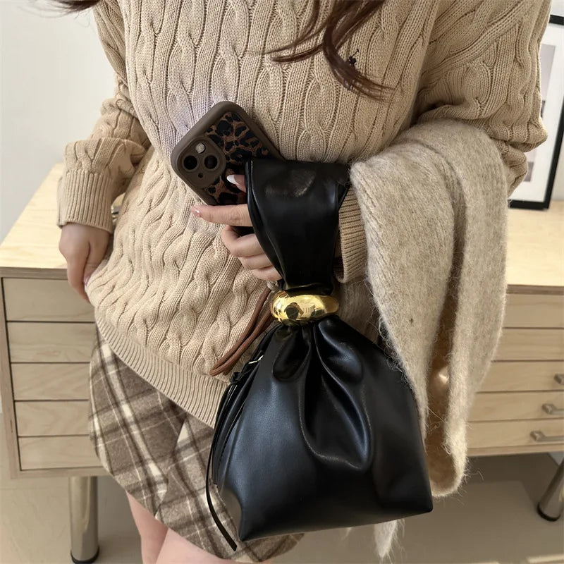 Luxury Personality Leather Clutch Bag