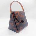 Acrylic Evening Bags Black Amber Leopard