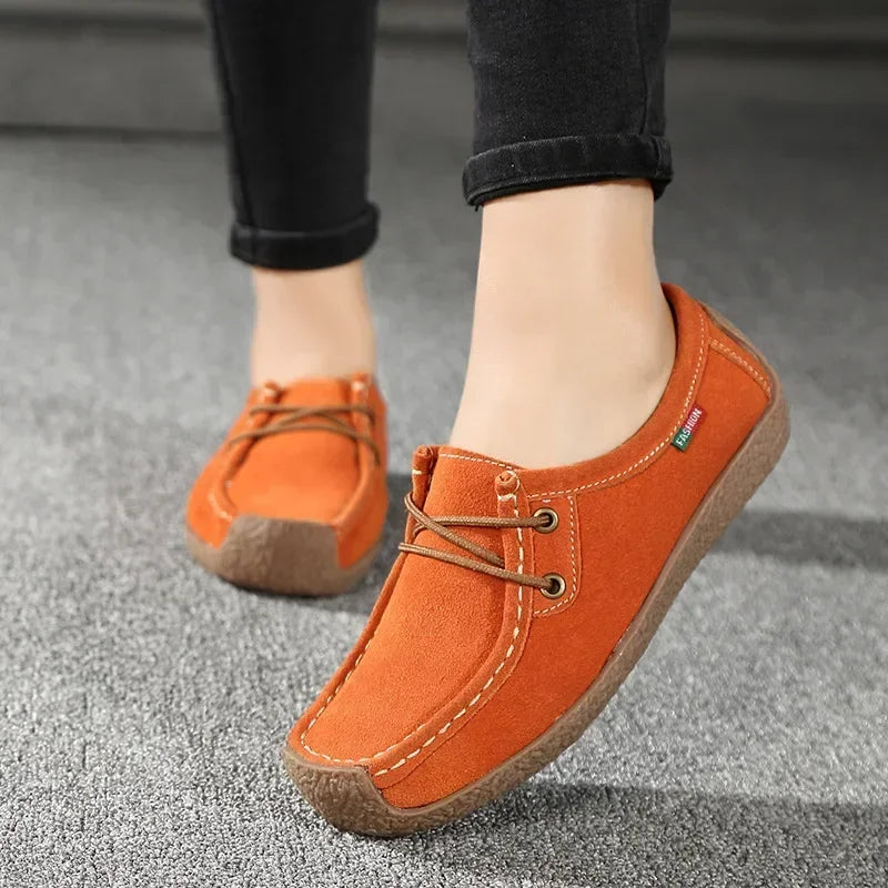 Women Flats Fashion Casual Sneakers  Autumn New Comfortable Female Casual Walking Footwear Fashion Large Size Loafers Shoes