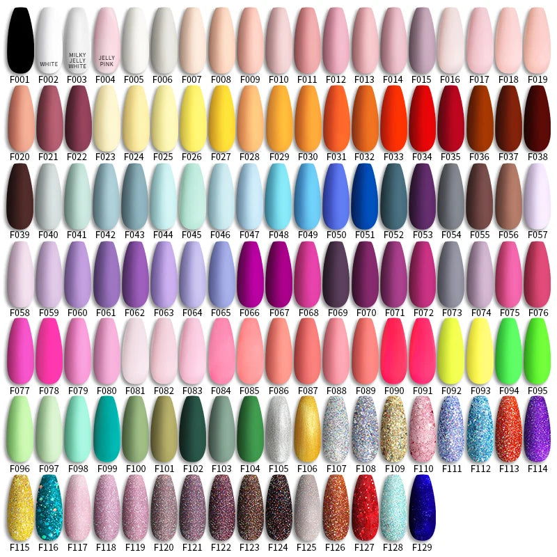 LILYCUTE 129 Colors 7ML Nail Gel Polish Nail Supplies Vernis Semi Permanent Nail Art Manicure Soak Off LED UV Gel Nail Varnishes