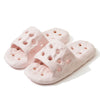 Hollow Out Bottom Bathroom Slippers Women Light Non-slip Soft Sole Home Slides Woman Solid Color Quick-drying Pool Flip Flops