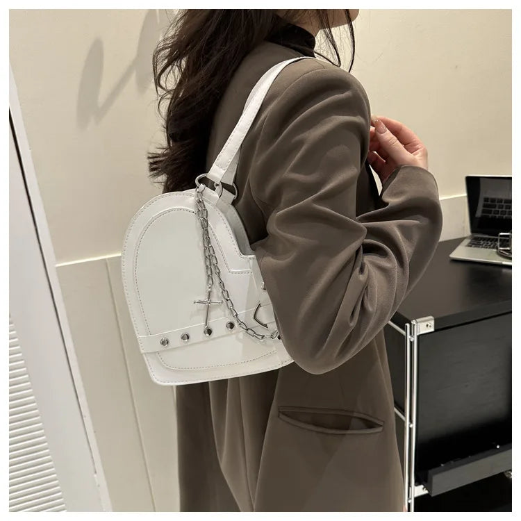 Korean Cute Niche Design Foreign Gas Crossbody Bag Handbag Winter New Trend Love Shoulder Bag One Shoulder Diagonal Shoulder Bag