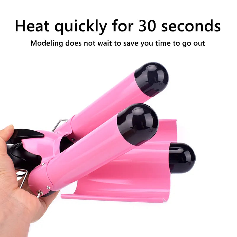 Professional Hair Curling Iron Ceramic Triple Barrel Hair Curler Irons Hair Wave Waver Styling Tools Hair Styler Wand