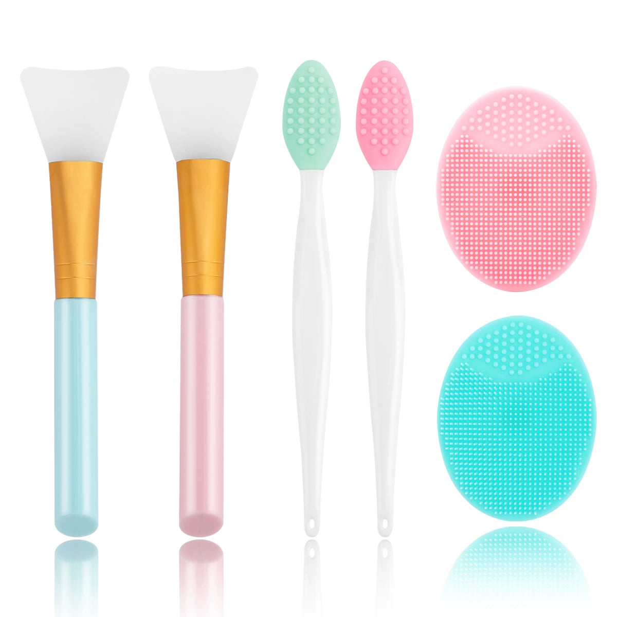 Silicone Face Cleansing Brush Lip Scrub Brush Facial Deep Pore Skincare Scrub Cleanser Tool Beauty Soft Deep Cleaning Exfoliator