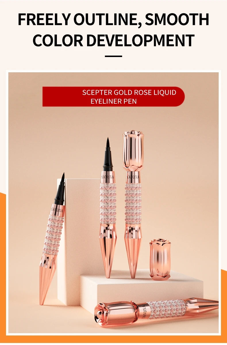 Liquid Eyeliner Pen Waterproof Black Long-Lasting Eye Liner Pencil Thick Quick-Dry Cosmetics Makeup Tool
