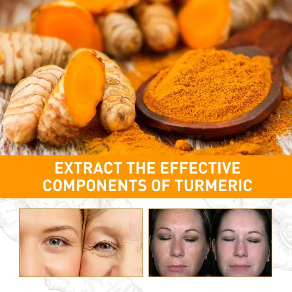 Turmeric Serum Oil Face Care Oil Moisturizing Hydrating Brighten Whiten Face Serum Anti-aging Removal Pigment Melanin Face Skin