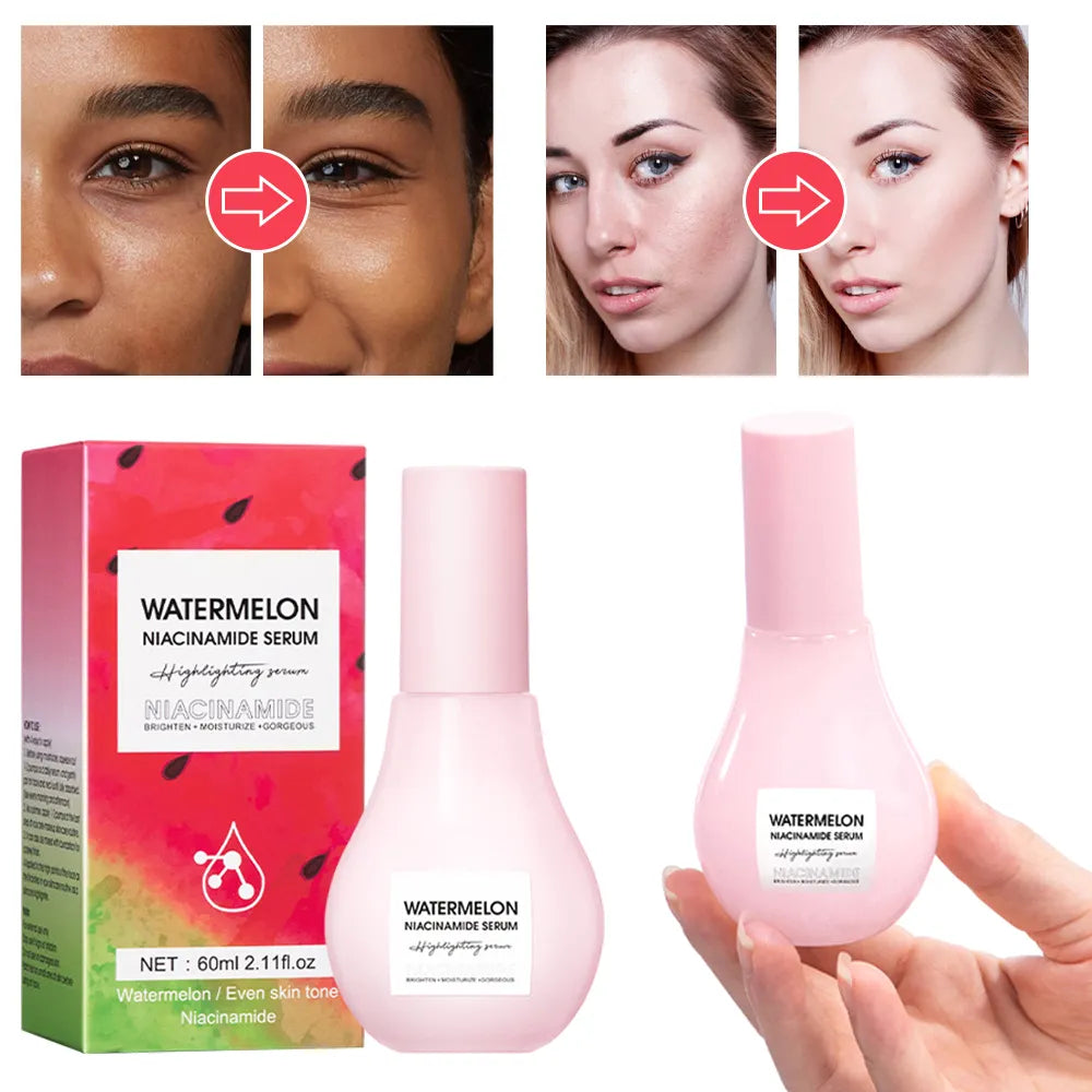 Watermelon Niacinamide Face Serum New Glowing Face Moisturizing Whitening Drops Skin Nourish Brightening Anti-aging Liquid