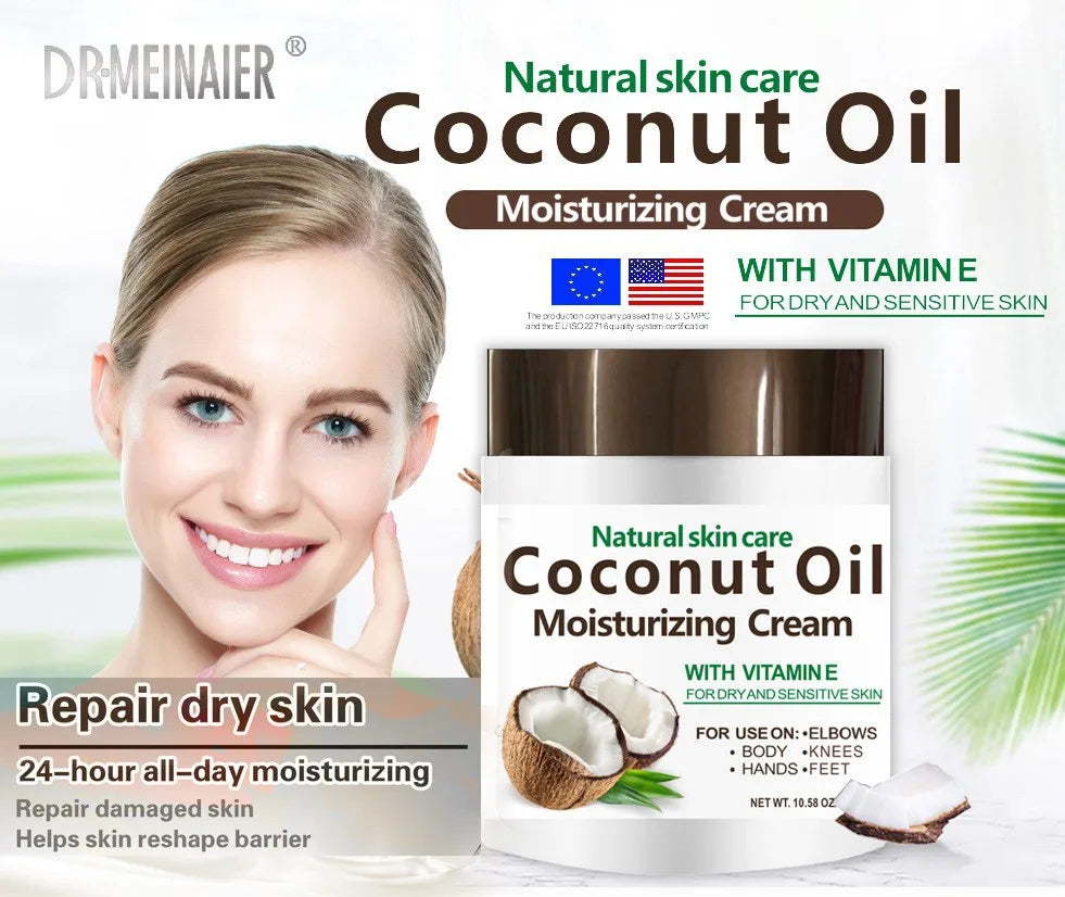 Natural Coconut Oil Organic Premium Moisturizing Cream