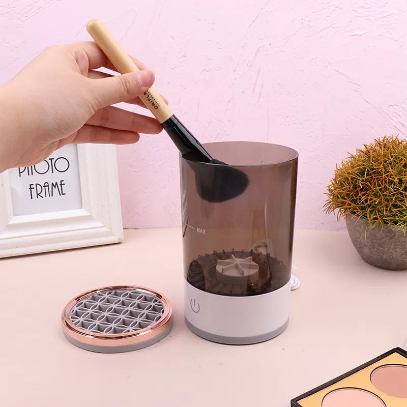 Automatic Portable Electric Makeup Brush Cleaner Machine With USB Charging