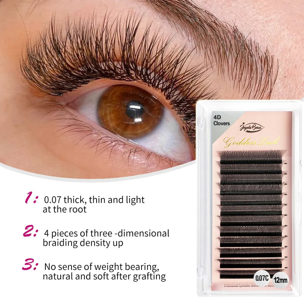 4DW Natural Soft High Quality Lashes Extensions 0.07 C/D