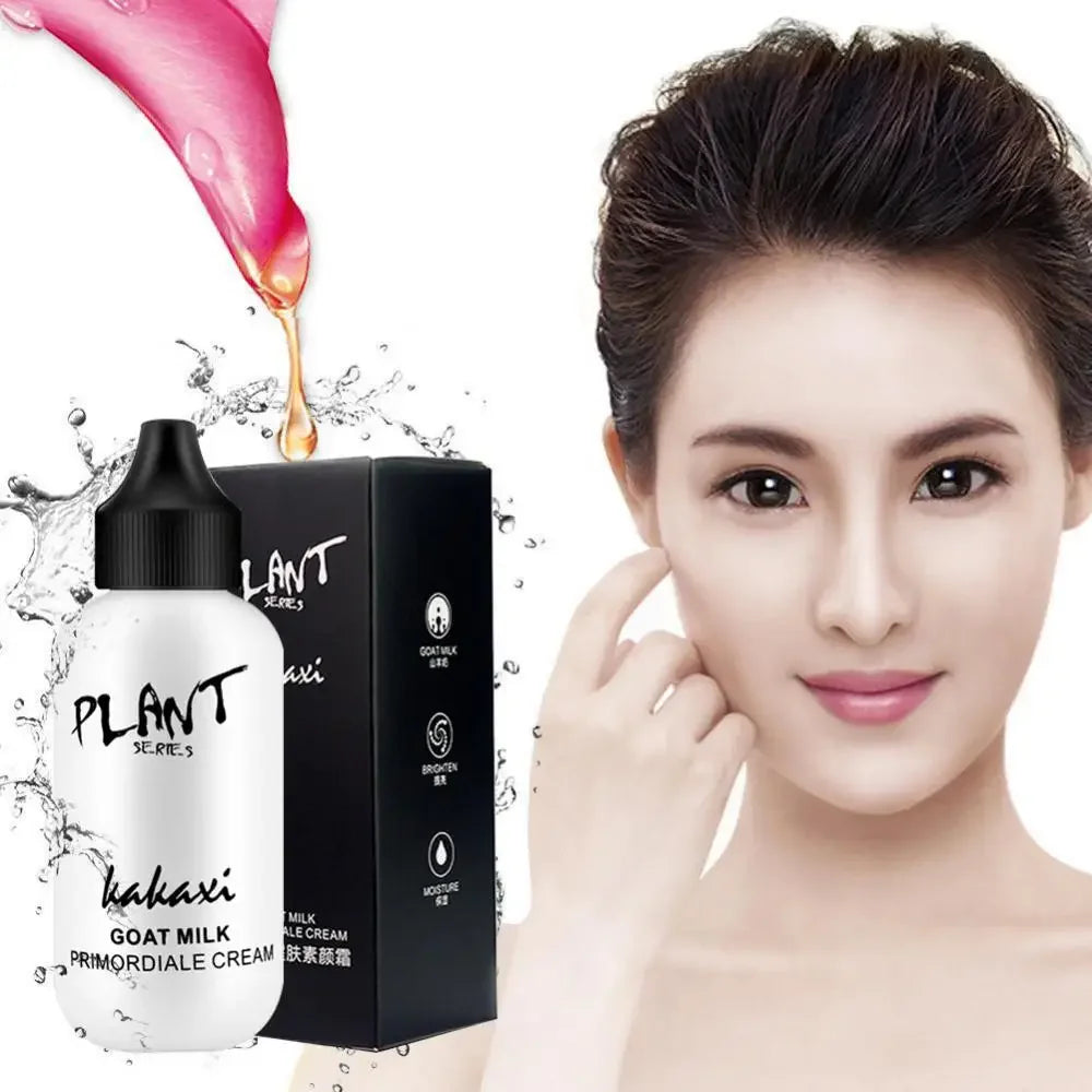 Milk Moisturizing Cream Ultimate Lazy Face Foundation Cream Goat Milk Revitalizing Whitening  Smooth Brighten Plain Cream
