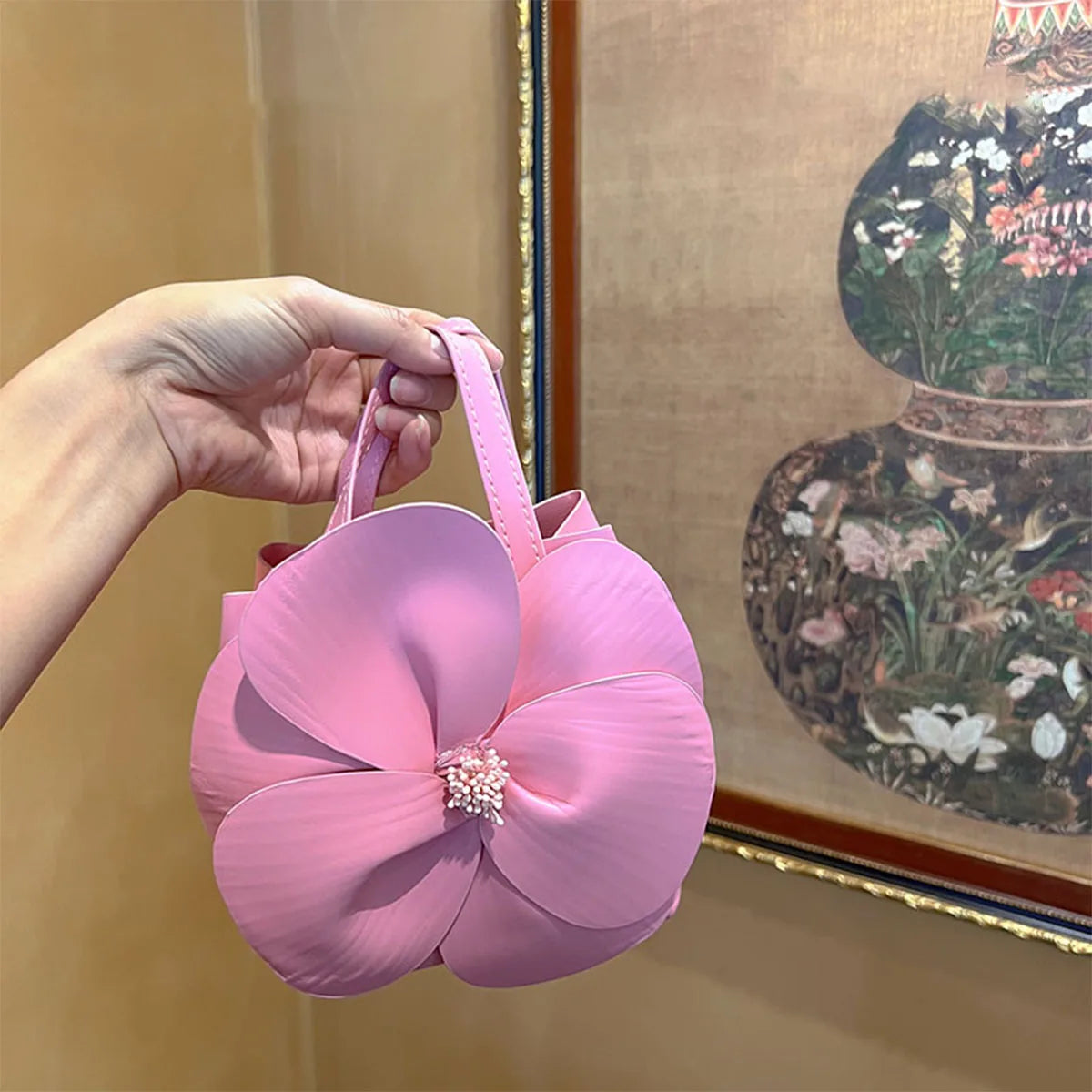 Flowers Bucket Bag French