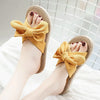 Summer Women's Fashion Flip Flops Girls Outdoor Beach Slides Non-Slip Sweet Bow Tie Sandals Hemp Rope Espadrille Shoes