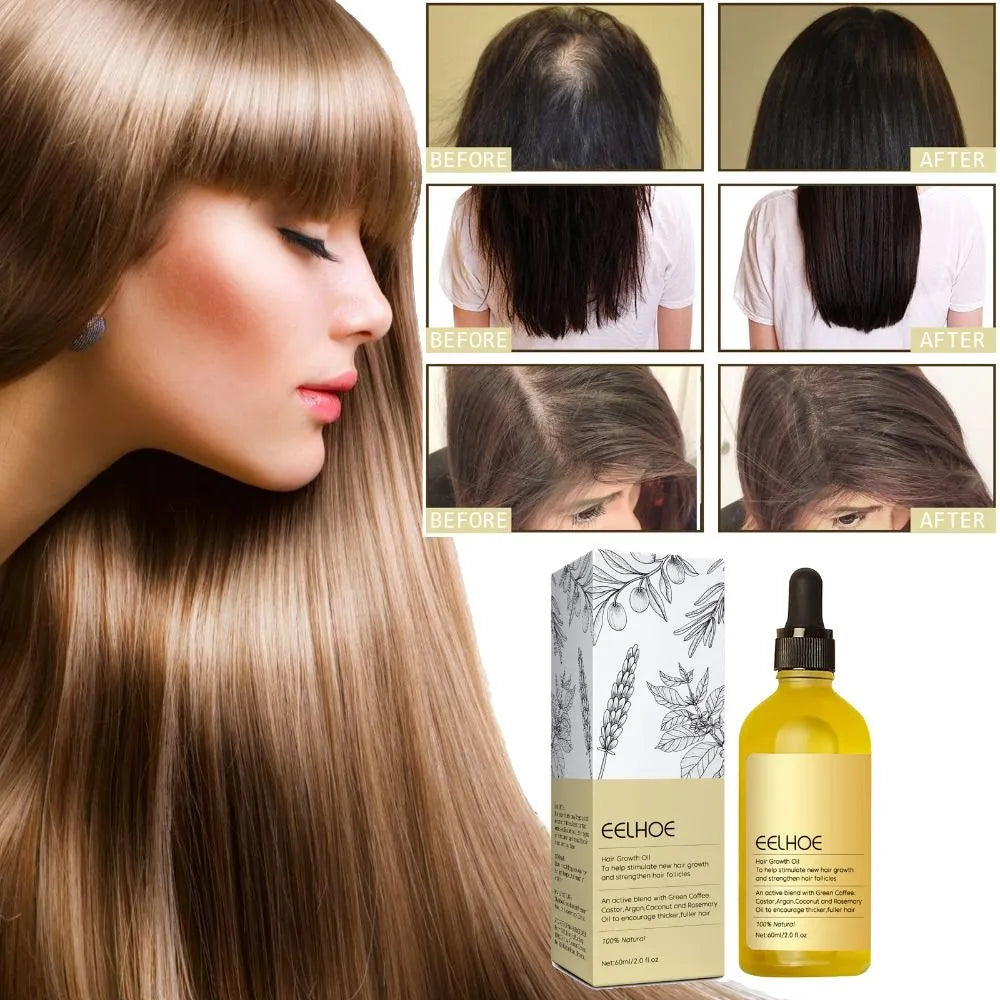 Natural hair growth oil efficiently prevents hair loss