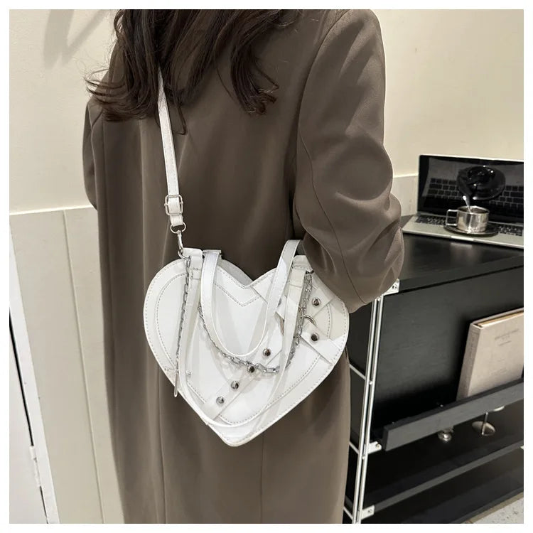 Korean Cute Niche Design Foreign Gas Crossbody Bag Handbag Winter New Trend Love Shoulder Bag One Shoulder Diagonal Shoulder Bag