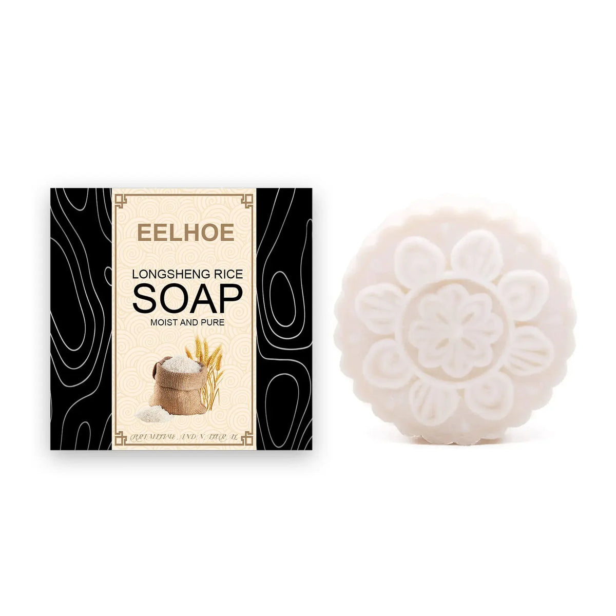 EELHOE Original Rice Shampoo SOAP Bar, Dry Hair Conditioning Soap Shampoo Nourishing Anti-loss Hair Soap Hair Growth