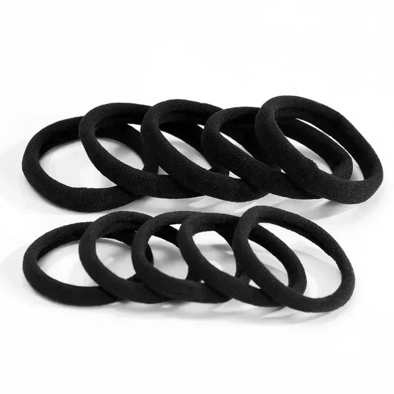 Set Women Girls Basic Hair Bands Simple Solid Colors Elastic Headband Hair Ropes Ties Hair Accessories Ponytail Holder