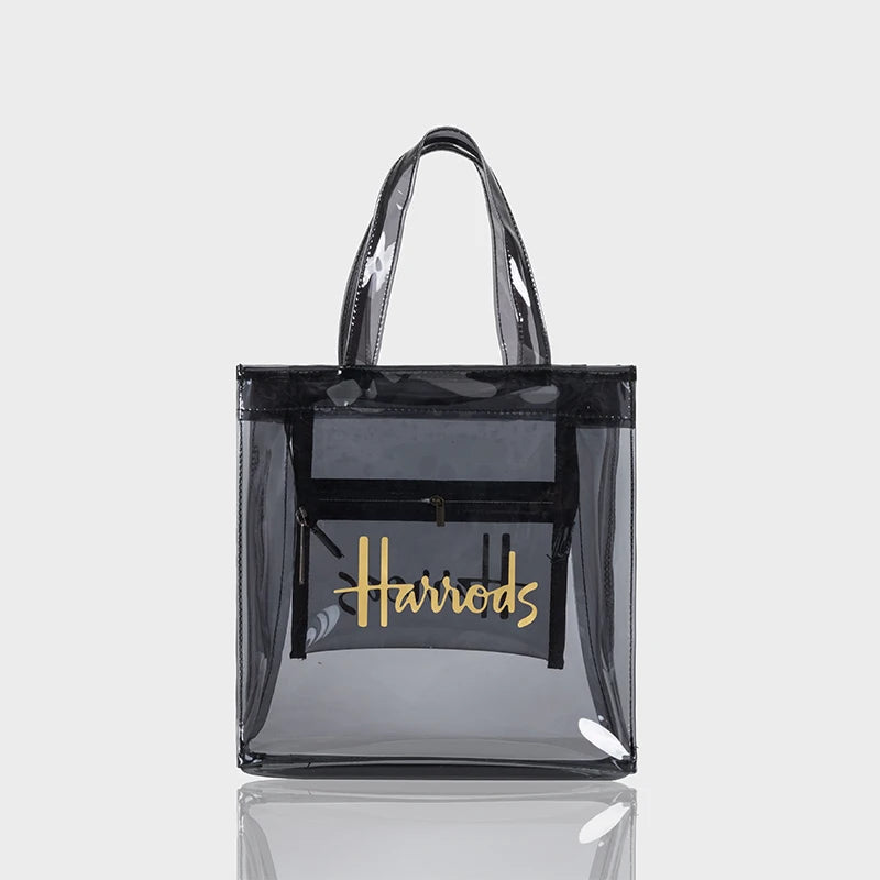 PVC Waterproof Eco Friendly Shopper Bags Women Large Capacity Shopping Totes Stylish Jelly Reusable Shoulder Bags Female Handbag