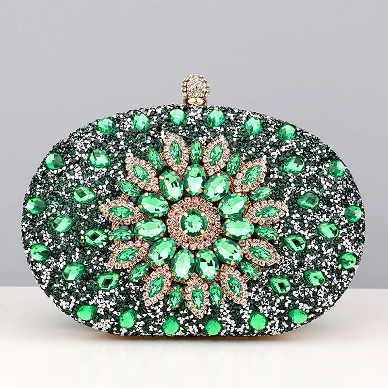 Diamond Women Luxury Clutch Evening Bag Wedding Crystal Ladies Cell Phone Pocket Purse Female Wallet for Party Quality Gift