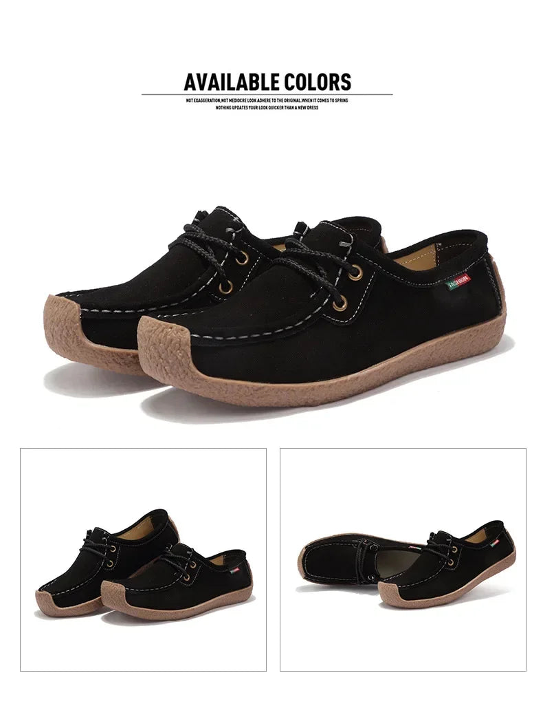 Women Flats Fashion Casual Sneakers  Autumn New Comfortable Female Casual Walking Footwear Fashion Large Size Loafers Shoes