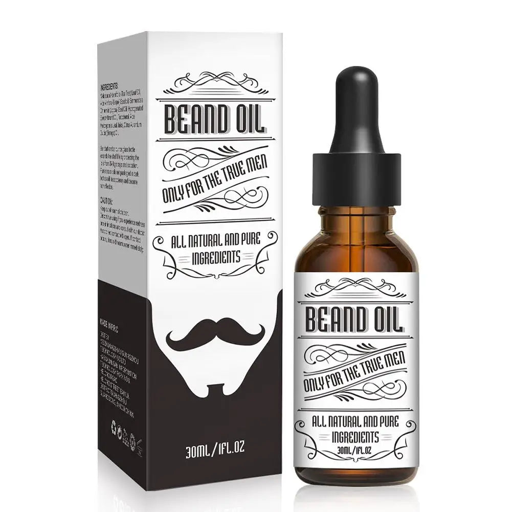 Men Natural Beard Growth Oil Moisturizing Smoothing Beard Oil Dashing Conditioner Care Beard Tools Gentlemen A9y2