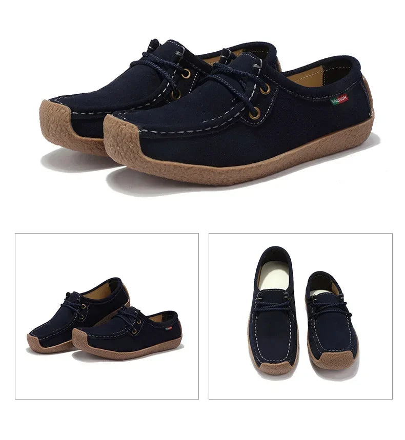 Women Flats Fashion Casual Sneakers  Autumn New Comfortable Female Casual Walking Footwear Fashion Large Size Loafers Shoes