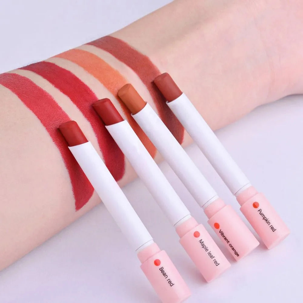 4 Colors Creative Cigarette Lipstick Set Matte Long Lasting Waterproof