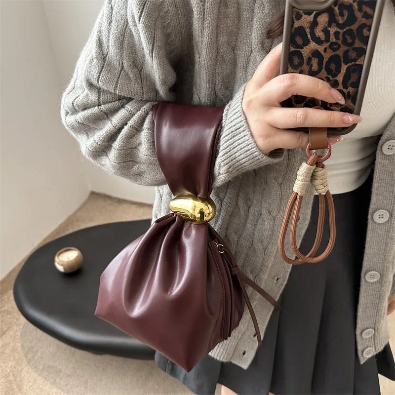 Luxury Personality Leather Clutch Bag