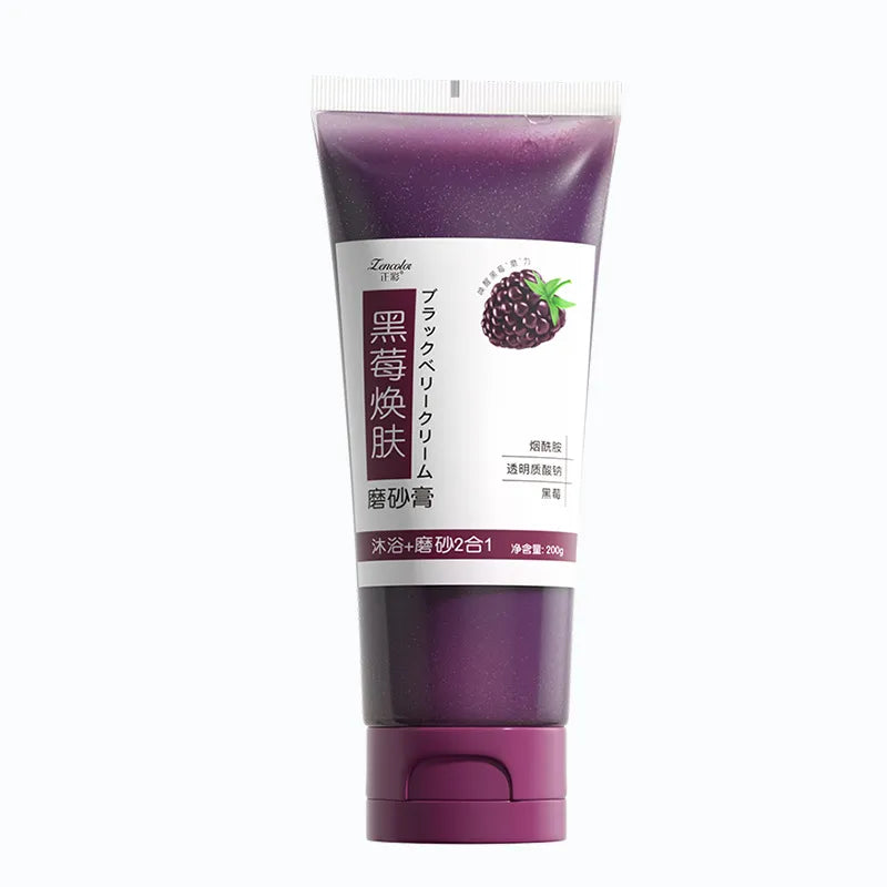 Body Scrub Exfoliators Cream Facial Dead Skin Remove Deep Cleaning Moisturizing Bath Scrub Blackberry Whitening Skin Care Tools