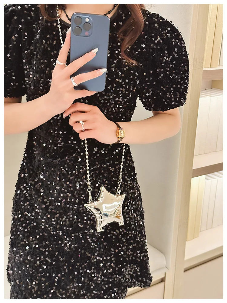 Fashion Metal Mouth Red Bag for Women High Quality Gold Shoulder Bags Designer Hollow Out Crossbody Bag Cute Dinner Bag Handbags