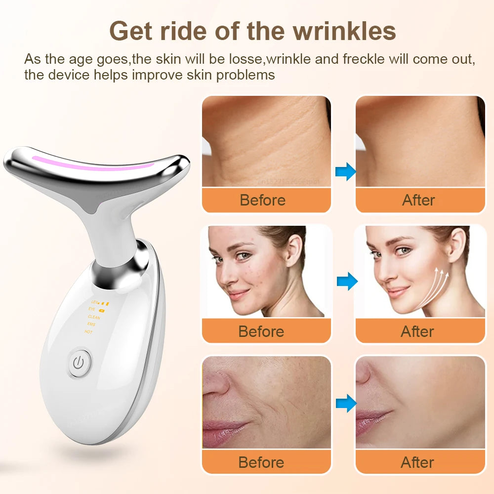 Face Lifting Machine EMS Facial Microcurrent Device Neck Face Lifting Massager Skin Tighten  Anti-wrinkle Double Chin Remover