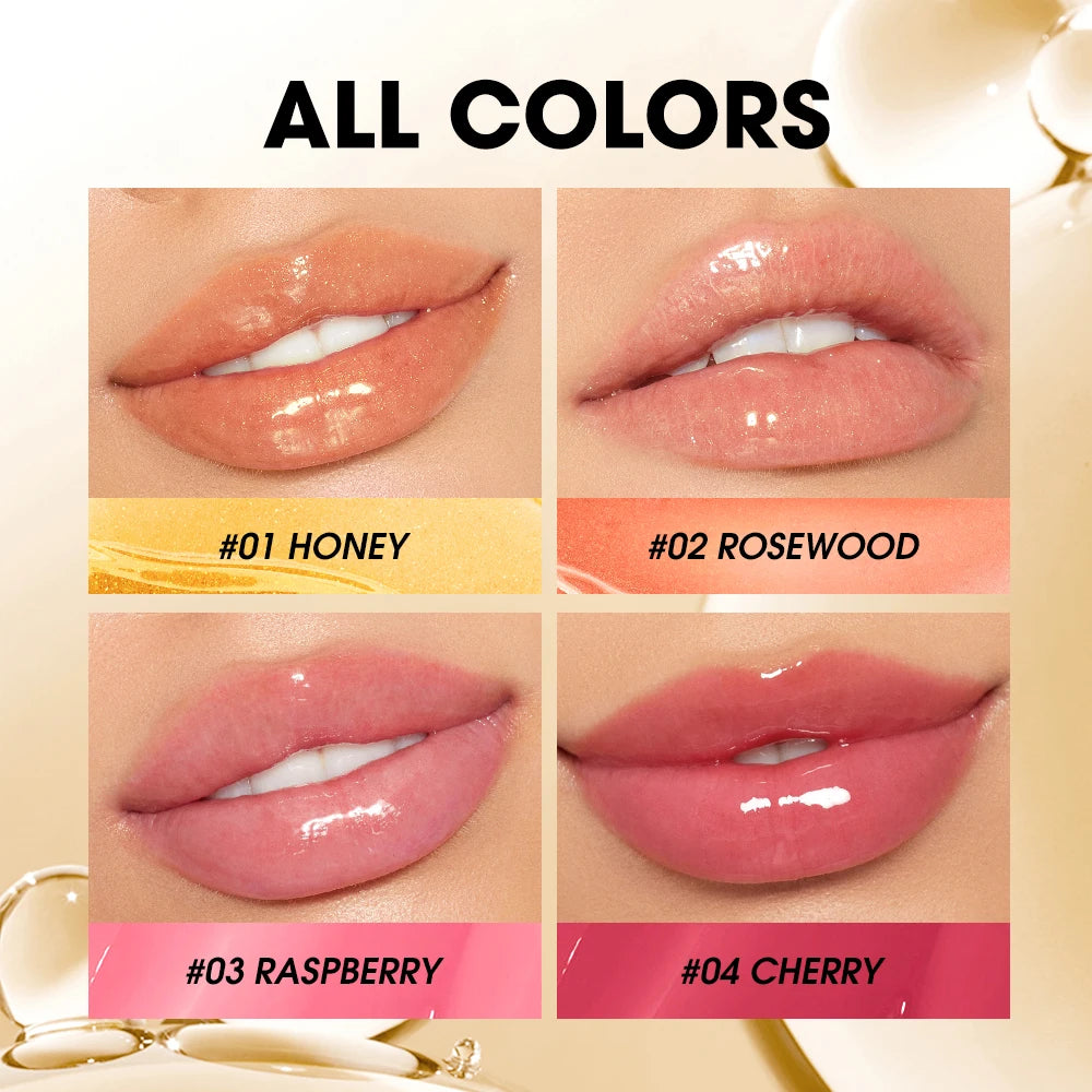 O.TWO.O Lip Oil Gloss Lip Plumper Makeup Moisturizing NonSticky Sexy Water Glossy Glitter Primer Tint Lip Balm Care Cosmetics