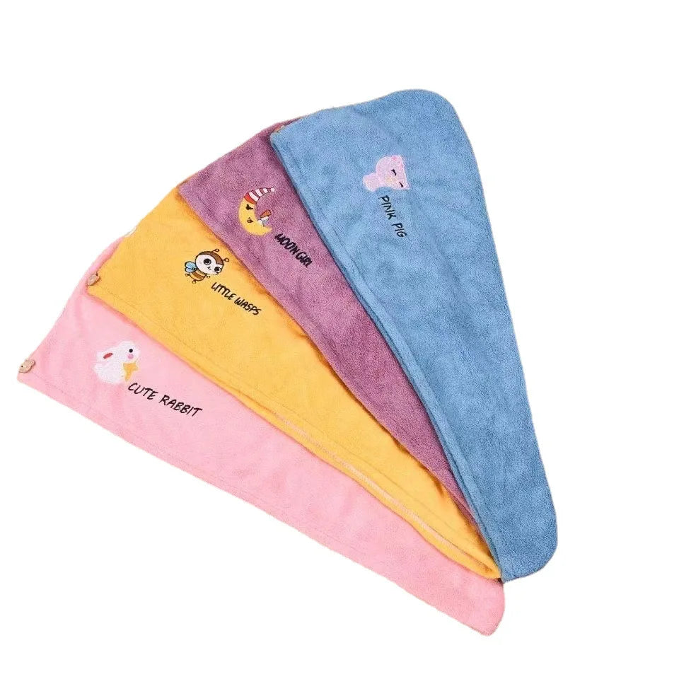 Coral Velvet Dry Hair Towel Shower Cap Absorbent Thickened Bag Head Dry Hair Towel Wash Hair Wipe Scarf Women's Dry Hair Cap