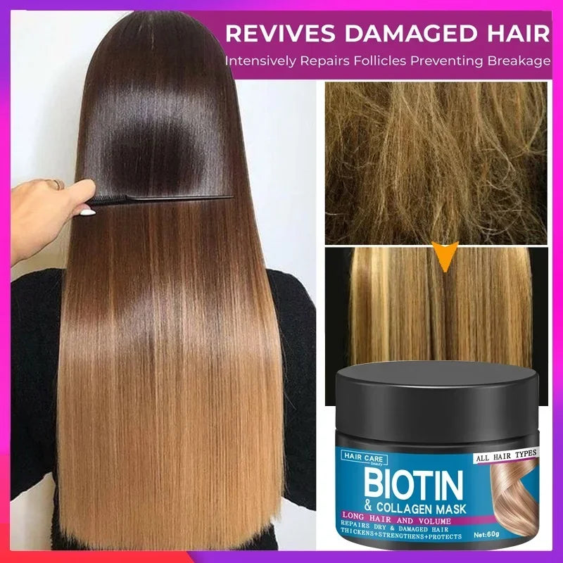 5 Seconds Hair Mask Magic Keratin Fast Repairs Damaged Frizzy Biotin Collagen Moisturizing Smoothing Soft Conditioner Hair Care