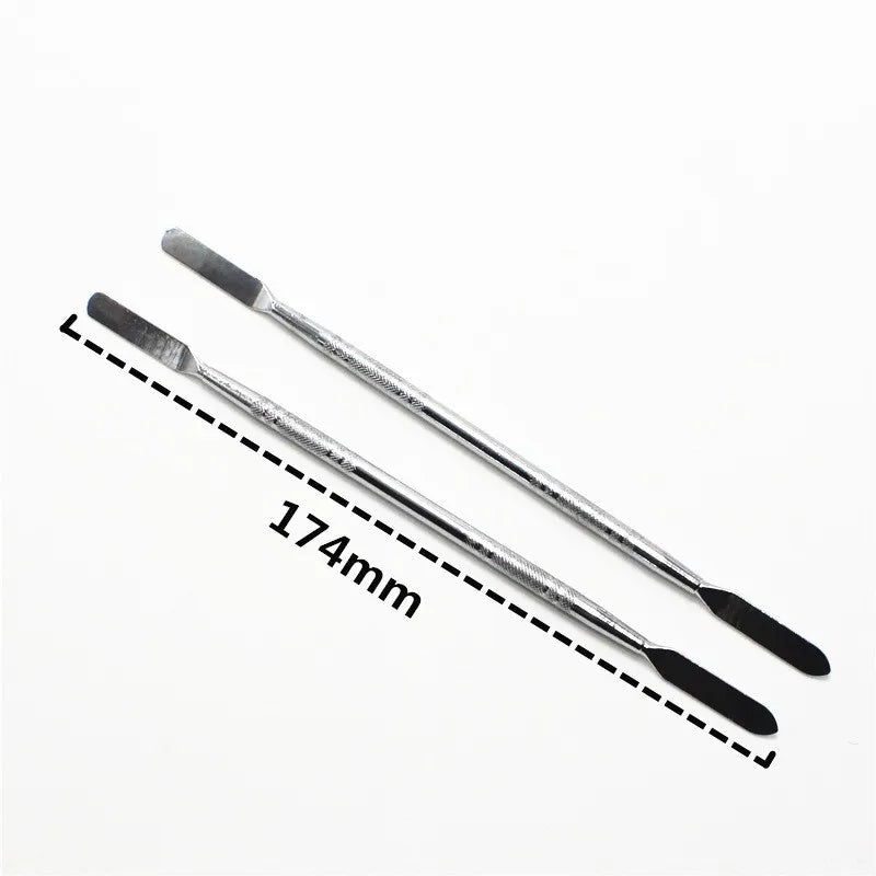 3pcs Stainless Steel Mixing Spatula Tool Spatuler Rod Dental Nail Art Makeup Foundation Eyeshadow Mixing Stick Color Tools