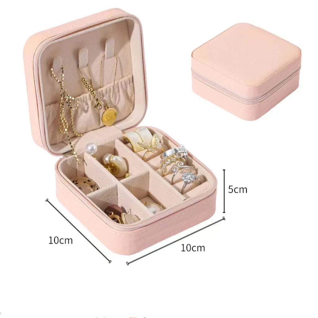 Large Leather Jewelry Storage Box Multi-Layer Organizer For Jewelry