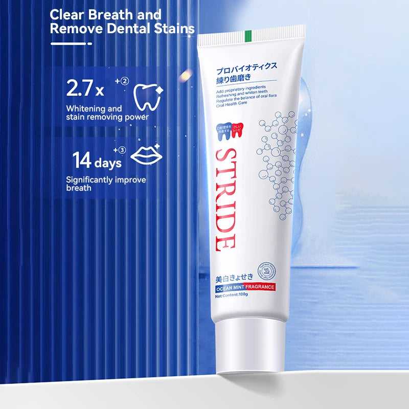 STRIDE Whitening Toothpaste Periodontitis Cleaning Toothpaste Refreshing Bad Breath Mouth Odour Dental Calculus Sensitive Teeth