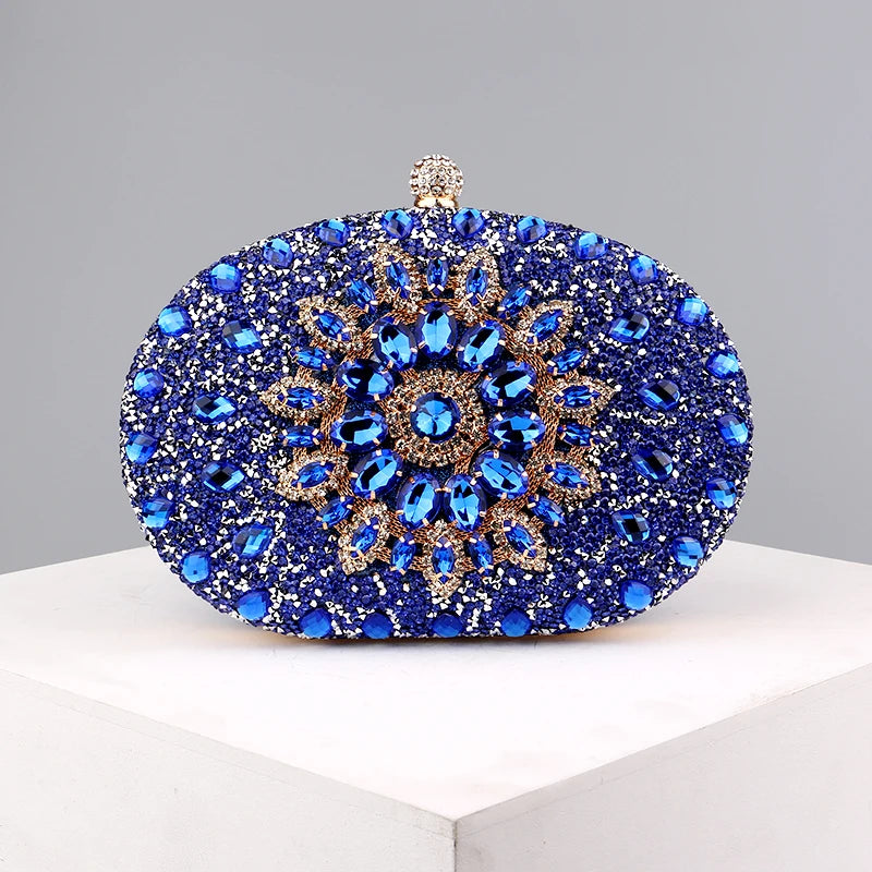 Diamond Women Luxury Clutch Evening Bag Wedding Crystal Ladies Cell Phone Pocket Purse Female Wallet for Party Quality Gift