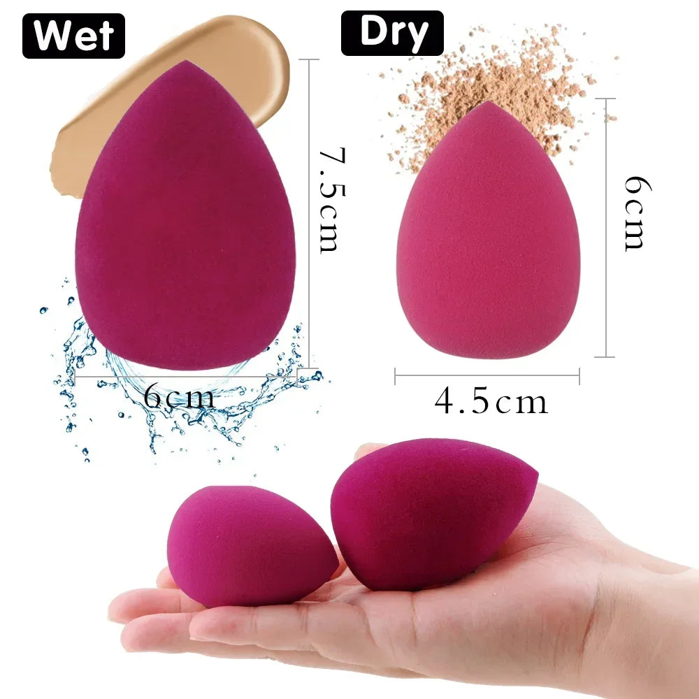 10Pcs Cosmetic Puff Powder Puff Smooth Women's Makeup Foundation Sponge Water-drop Shape Blending Sponge Make Up Accessories