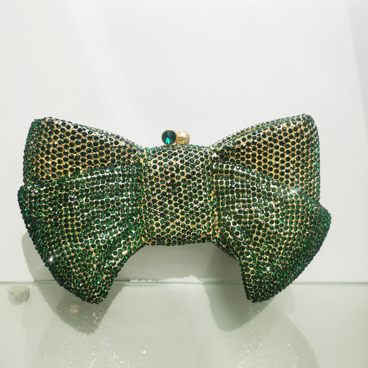 Best Design Bow Shape AB Rhinestone Purse Women Handbag Evening Clutch Bags High Quality Lady Diamond Crystal Party Wedding Bag